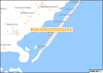 map of Beach Haven Gardens