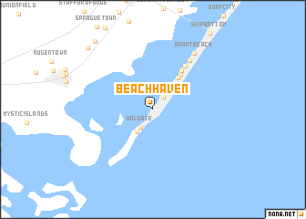 map of Beach Haven