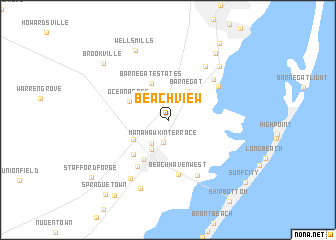 map of Beach View