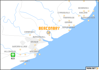 map of Beacon Bay