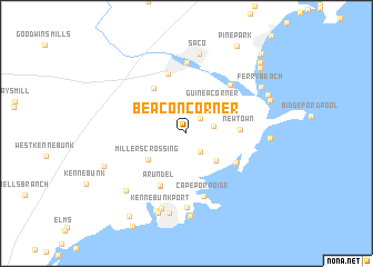 map of Beacon Corner