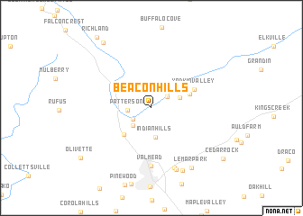 map of Beacon Hills