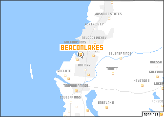 map of Beacon Lakes