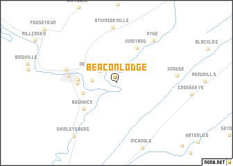 map of Beacon Lodge