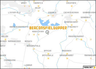 map of Beaconsfield Upper