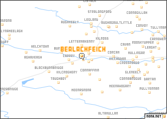 map of Bealach Féich
