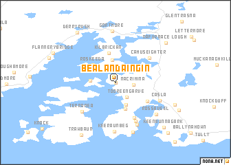 map of Béal an Daingin