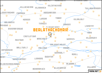 map of Béal Átha Chomair