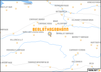 map of Béal Átha Gabhann