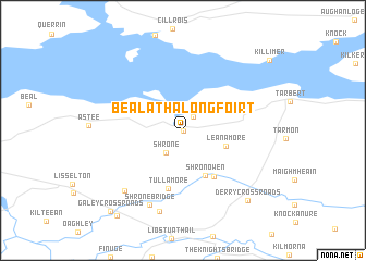 map of Béal Átha Longfoirt