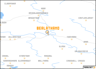 map of Béal Átha Mó