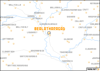 map of Béal Átha Ragad
