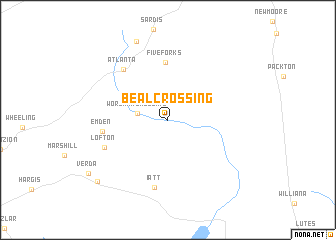 map of Beal Crossing