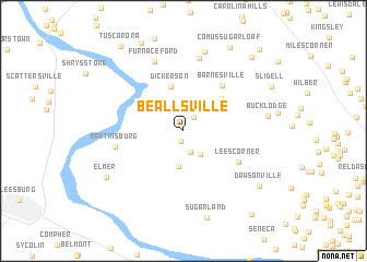 map of Beallsville