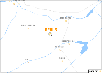 map of Beals