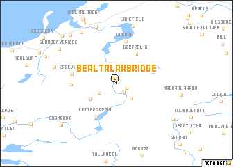 map of Bealtalaw Bridge