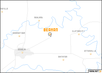 map of Beaman