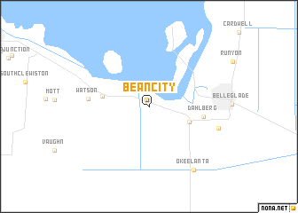 Bean City (United States - USA) map - nona.net