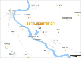 map of Bean Lake Station