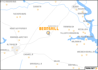 map of Beans Mill