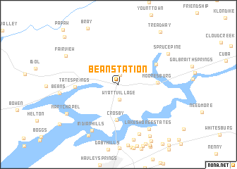 map of Bean Station