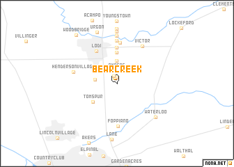 map of Bear Creek