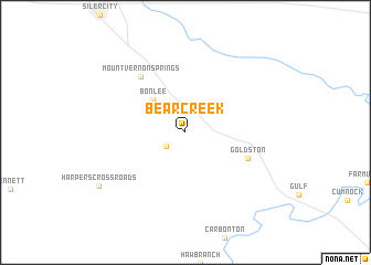 map of Bear Creek
