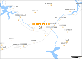 map of Bear Creek