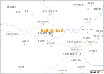 map of Bear Creek