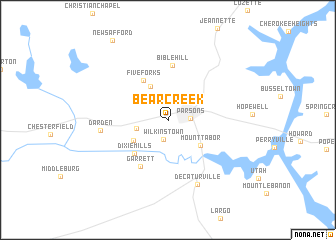 map of Bear Creek