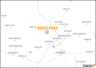 map of Bear Creek