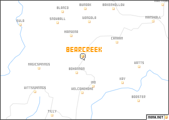 map of Bear Creek