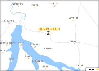 map of Bearcreek