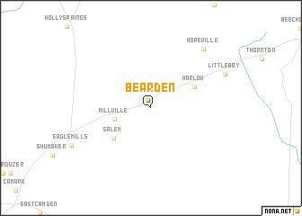 map of Bearden