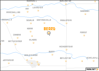 map of Beard