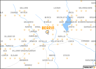 map of Bearín