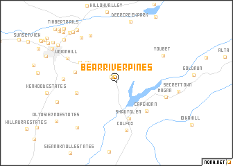 map of Bear River Pines