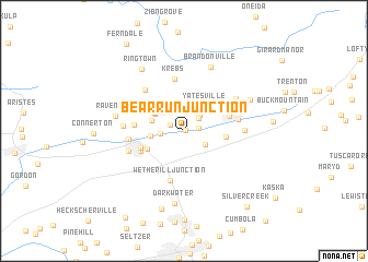 map of Bear Run Junction