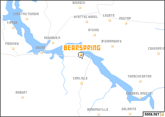 map of Bear Spring