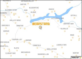 map of Bear Stand