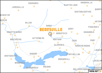 map of Bearsville