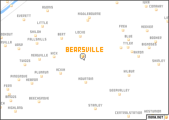 map of Bearsville