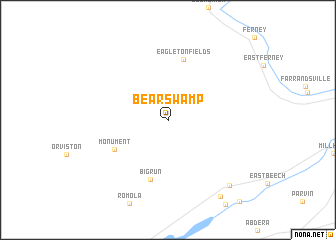 map of Bear Swamp