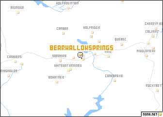 map of Bear Wallow Springs
