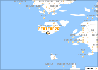 map of Beateberg