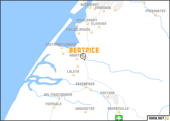 map of Beatrice