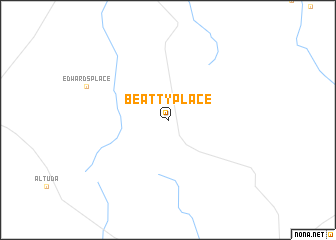 map of Beatty Place