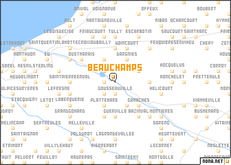 map of Beauchamps