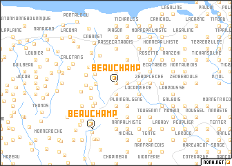 map of Beau Champ