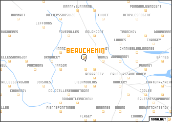 map of Beauchemin